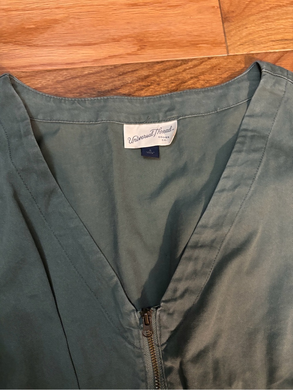 Universal Thread Sage Green Zipper Dress